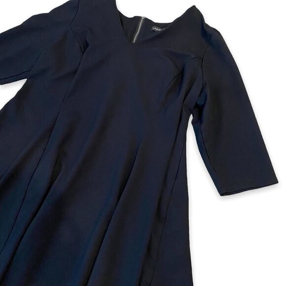 Lane Bryant Black Midi Tunic Skater Flowy Thick Warm Dress - Picture 5 of 7